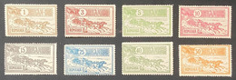 ROM0137-44MNH - Mail Coach - Complete Set Of 8 MNH Stamps - Romania - 1903 - Unused Stamps