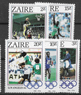 Zaire Olympics Set 1984 Mnh ** 6 Euros - Neufs