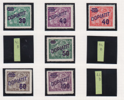 Tsjechoslovakije Michel-cat. Porto 41A/46A ** - Postage Due