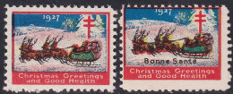 Canada 1927  Christmas Seal Set MNH** - Vignettes Locales Et Privées