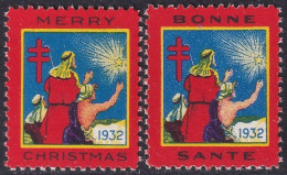 Canada 1932  Christmas Seal Set MNH** - Vignettes Locales Et Privées
