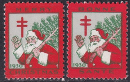 Canada 1930  Christmas Seal Set MNH** - Vignettes Locales Et Privées