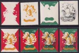 Canada 1950  Christmas Seal Progressive Colour Proof Set MNG(*) - Vignettes Locales Et Privées