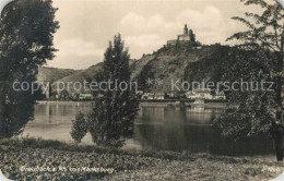 73559615 Braubach Rhein Uferpartie Am Rhein Mit Blick Zur Marksburg Braubach Rhe - Braubach