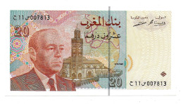 (Billets). Maroc. Morocco. 20 Dirhams 1416 1996 (4). N°11 007813. P 67?. Sign. UNC - Maroc