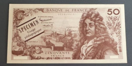 Billet Scolaire D'école (50Fr) Specimen à Usage Pédagogique - Années 60 - School Bank Note - Ficción & Especímenes