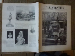 L'Illustration Août 1901 Funérailles Impératrice Frédéric Siam Thaïlande Joueurs D'Echecs Crispi Pernod Pontarlier - L'Illustration