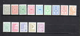 Turquía  1963-66 .-   Y&T  Nº   82/86-96/98-99/104   Servicio   ** - Timbres De Service