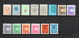 Turquía  1977-79 .-   Y&T  Nº   17/141-142-143/148-149/150   Servicio   ** - Dienstzegels
