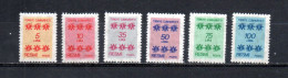 Turquía  1981 .-   Y&T  Nº   159/164   Servicio   ** - Timbres De Service