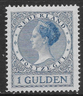 Olanda Paesi Bassi Nederland 1926 Queen Wilhelmina 1G P12½ Mi N.168 MH * - Unused Stamps