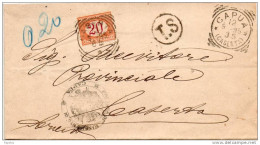 1895   LETTERA  CON  ANNULLO  CAPUA  CASERTA - Strafport