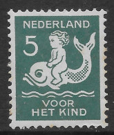 Olanda Paesi Bassi Nederland 1929 Child Care 5c Mi N.230 MH * - Unused Stamps
