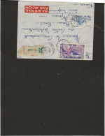 VIET - NAM  LETTRE AFFRANCHIE N° 8  X 2 + POSTE AERIENNE  N° 10 - +N° 31 VIET-NAM DU SUD  -ANNEE 1955 - Viêt-Nam