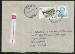 Belgium. Stamps Sc. 1753, 1840 On Registered Commercial Letter, Sent From Heule On 20.12.2001 For Kortrijk. - Lettres & Documents