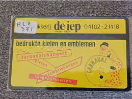 NETHERLANDS - RCZ371 - De Iep Carnaval Bedrukte Kielen En Emblemen - CARNIVAL - CLOWN - 1.000EX. - Privées