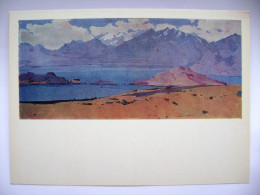 Uzbekistan State Arts Museum Bukhara - Artist Tansikbaev U. - The Pamirs, Lake Kara-Kul 1966, Oil On Canvas (ed. 1980s) - Ouzbékistan