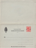 DENMARK  UNUSED MILITARY POSTCARD 10 ORE Overprinted SB - Interi Postali