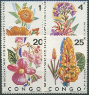 Kongo (Kinshasa) 1971 Einheimische Blumen 425/28 Postfrisch - Ungebraucht