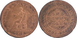 CANADA - NOUVELLE ECOSSE - Jeton - 1813 - ONE PENNY - TRADE AND NAVIGATION - 18-396 - Professionnels / De Société