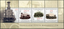 Hungary 2023. Railway History Anniversaries (MNH OG) Souvenir Sheet - Unused Stamps