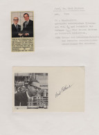 Karl Folkers American Medal Professor Biochemistry Hand Signed Picture - Inventors & Scientists