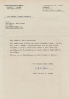 Dr Otto Gauer German Gravitational Physiologist Hand Signed Letter & MORE - Uitvinders En Wetenschappers