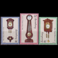 LUXEMBOURG 1997 - Scott# 975-7 Old Clocks Set Of 3 MNH - Neufs