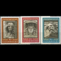 LUXEMBOURG 1991 - Scott# 860-2 Gargoyles Set Of 3 MNH - Ungebraucht