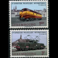 LUXEMBOURG 1966 - Scott# 442-3 Locomotives Set Of 2 MNH - Neufs