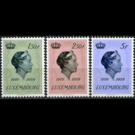 LUXEMBOURG 1959 - Scott# 346-8 Grand Duchess Set Of 3 MNH - Ungebraucht