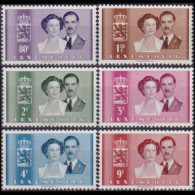 LUXEMBOURG 1953 - Scott# 286-91 Royal Wedding Set Of 6 MNH - Ungebraucht