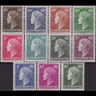 LUXEMBOURG 1948 - Scott# 250-60 Grand Duchess Set Of 11 LH - Ungebraucht