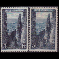 LUXEMBOURG 1923 - Scott# 153-3a Wolfsschlucht Set Of 2 MNH - 1895 Adolphe De Profil
