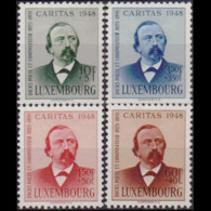 LUXEMBOURG 1948 - Scott# B147-50 Poet Fountains Set Of 4 LH - Ungebraucht