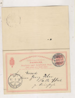 DENMARK 1899 NYKJOBING Postal Stationery To Germany - Ganzsachen