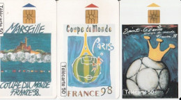 A28 - 3 AFFICHES DU MONDIAL 98 , Pour 2 Euros - Ohne Zuordnung