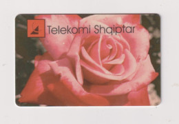 ALBANIA -   Flower Rose Chip Phonecard - Albania