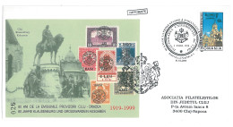 COV 91 - 3034 80 Years Since The First Romanian Cancellation From Transylvania,  Romania - Cover - Used - 2000 - Paquetes Postales