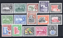 British Guiana 1954-63 QEII Pictorials Complete Set MNH (SG 331-345) - Guyana Britannica (...-1966)