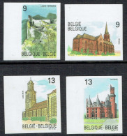 COB 2328/31 - ND - Bord De Feuille - Cote: 40,00 € - Tourisme: Ferrières, Izegem, Antoing Et Lokeren - 1989. - 1981-2000