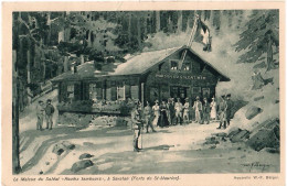 La Maison Du Soldat "Roulez Tambours, à Savatan (forts De St-Maurice. Animée. 1922 - Saint-Maurice