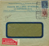 OCB 320 + 288A Op Spoedbestelling LE CAMPINAIRE  - 1932 - 1931-1934 Képi