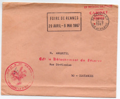 1967 - RENNES R.P. - Foire De Rennes - Temporary Postmarks