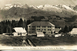 2851 -  Hte Savoie -  TANINGES  :  HOTEL Du PRAZ De LYS (disparu ?) - Cachet Au Dos  12 Aout 1915    -  BEAU PLAN - Taninges