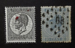 België - Belgique - Profiel Links/Gauche - 1865 - 1866 - COB N°18 - Obl. - Bureau 88  - Court- St - Etienne Met Curiosit - 1865-1866 Perfil Izquierdo