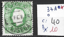 PORTUGAL 37A Oblitéré Côte 40 € - Used Stamps