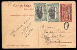 BELGIAN CONGO. 1921 (20 Jan.). BELGIAN CONGO-SWITZERLAND. Albertville To Geneve/Switzerland. DDA / Belgian Occupation St - Sonstige & Ohne Zuordnung