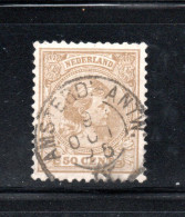 Nederland 1891 Zegel 43 Hangend Haar Met Luxe Kleinrondstempel Amsterd:-Antw. - Gebraucht