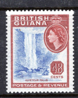 British Guiana 1954-63 QEII Pictorials - 48c Kaieteur Falls HM (SG 341) - Guyana Britannica (...-1966)